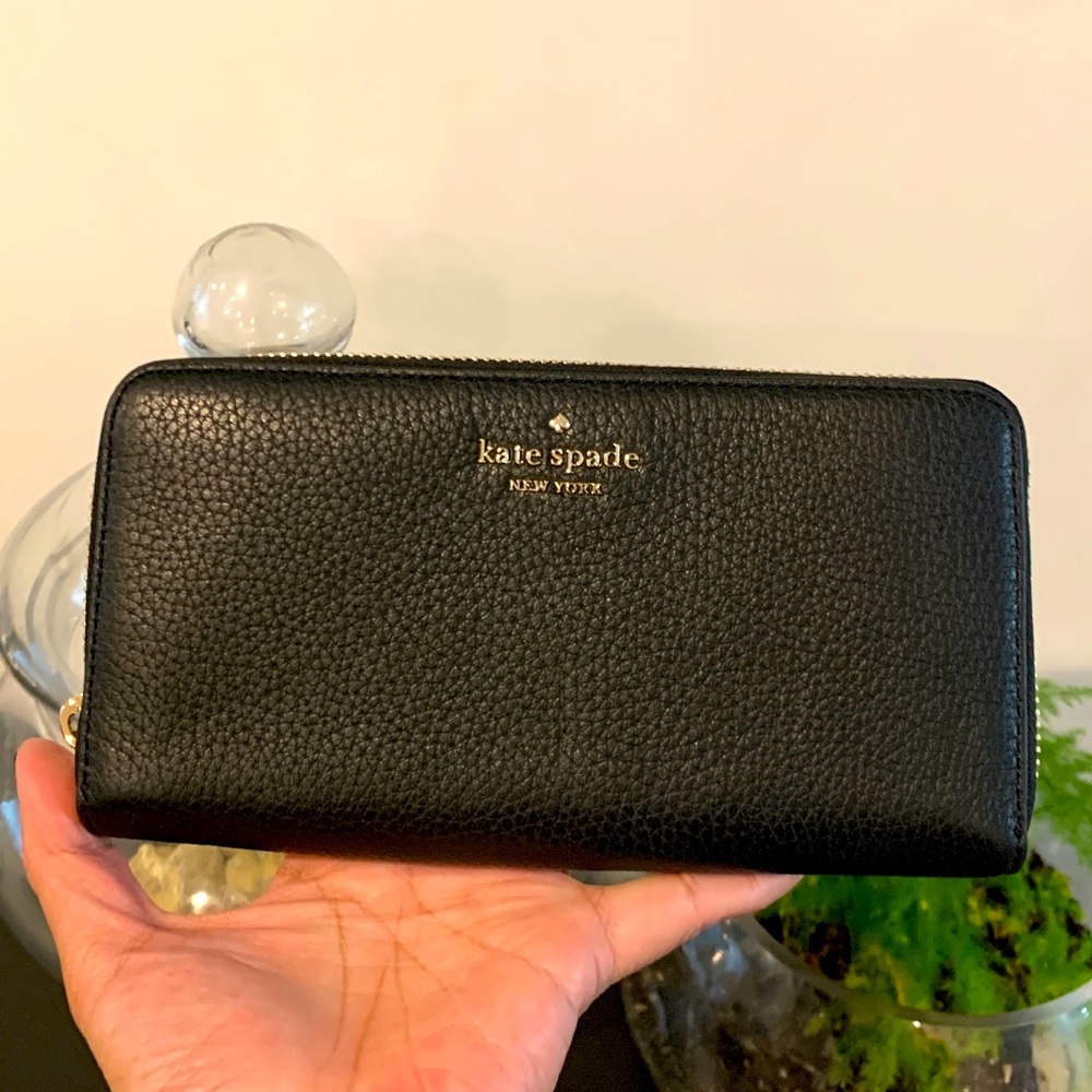 Kate Spade ♠️ continental wallet-soft pebbled leather, brand new with tag